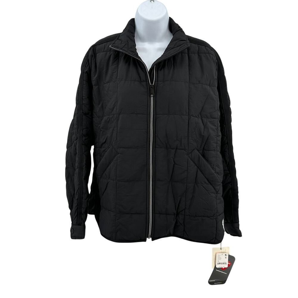 FP Movement Hatch Pippa Maternity Jacket WMN XS Black Full Zip OB1988020 Long Sl